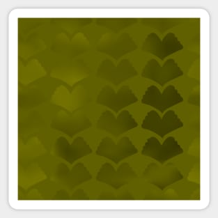 Jewel Ginkgo Single Hue Array Yellow Green 5748 Sticker